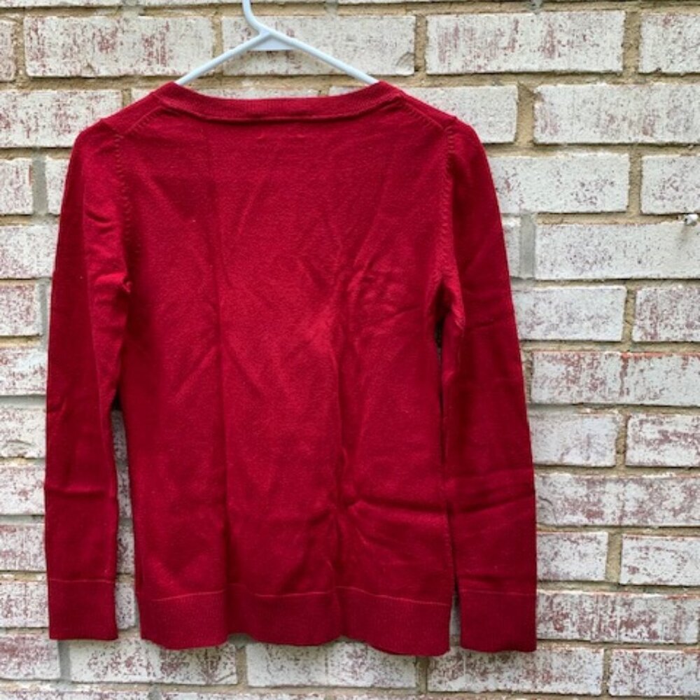 Eddie Bauer V-Neck Cashmere Blend Sweater Top - Picture 6 of 8